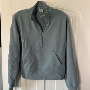 Women’s  Blue Quarter-Zip Cloud Sweater NWOT